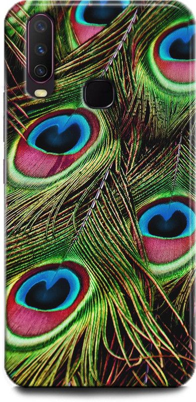 INDICRAFT Back Cover for Vivo Y15, Vivo 1901, peacock, Printed  (Multicolor, Shock Proof, Pack of: 1)