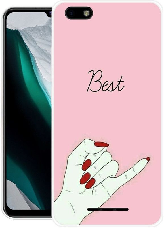 INDIALAND Back Cover for Lava Z60s  (Multicolor, Grip Case, Silicon)