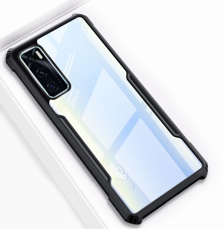 SHINESTAR. Back Cover for Vivo V20 SE  (Black, Pack of: 1)
