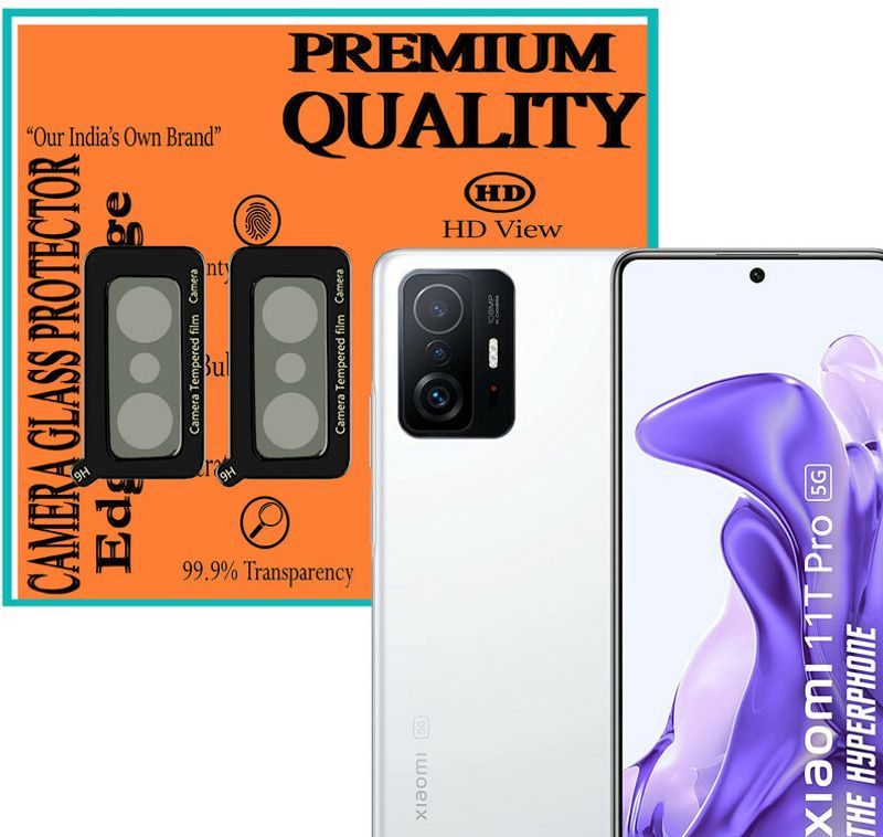 HIDEOUS Back Camera Lens Glass Protector for Xiaomi11TPro5G  (Pack of: 2)