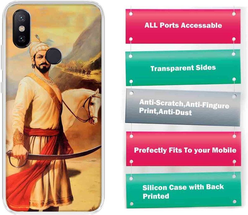 SWAGMYCASE Back Cover for Mi A2  (Multicolor, Silicon, Pack of: 1)