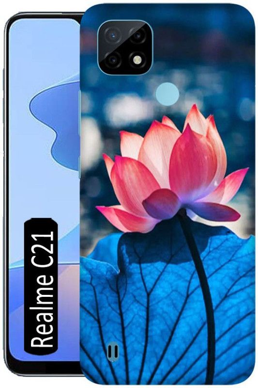 Crafto Rama Back Cover for Realme C21  (Blue, Red, Pack of: 1)