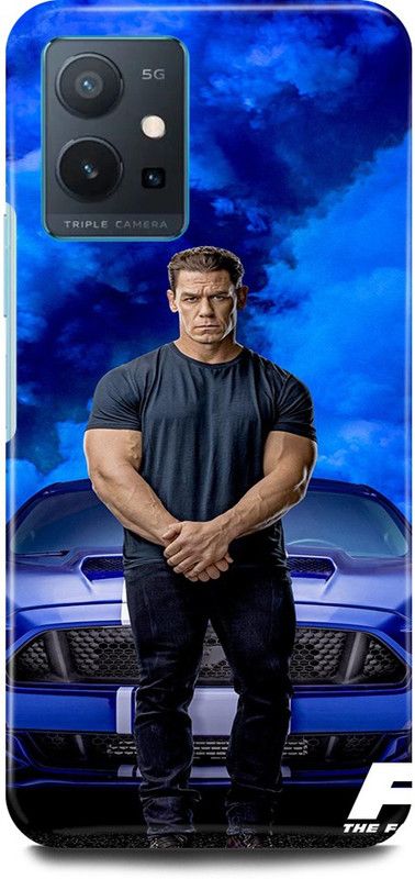 play fast Back Cover for Vivo y75 5G, V2142 JOHN, CENA, FAST, AND, FURIOUS,9, POSTER  (Blue, Hard Case, Pack of: 1)