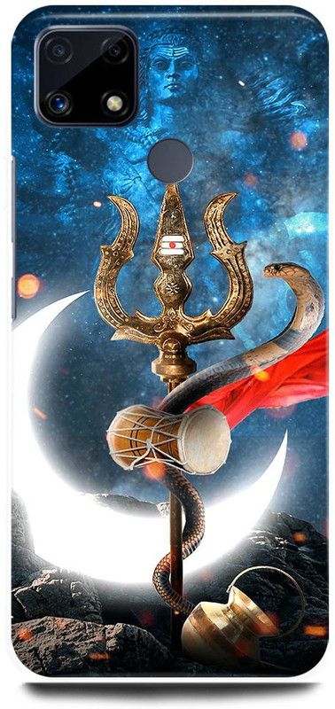 FRONK Back Cover for Realme C25s, RMX3197, SHIV, SHIVJI, MAHADEV, MAHAKAL, TRISHOOL  (Blue, Hard Case, Pack of: 1)