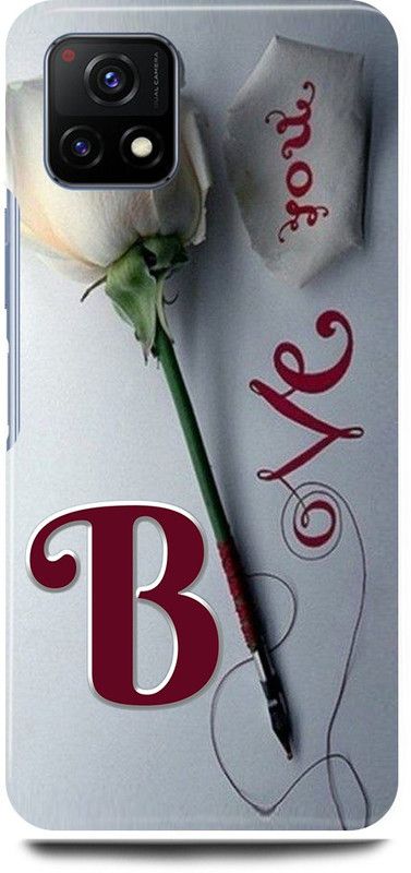play fast Back Cover for Vivo Y72 5G, V2060 B, NAME, LETTER, ALPHABET, LOVE  (Silver, Hard Case, Pack of: 1)