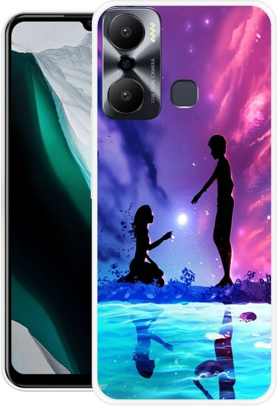 INDIALAND Back Cover for Infinix Hot 20 Play  (Multicolor, Grip Case, Silicon, Pack of: 1)