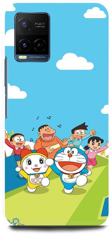 JUGGA Back Cover for Vivo Y21T, V2135, DORAEMON, CARTOON, DISNEY  (Blue, Hard Case, Pack of: 1)