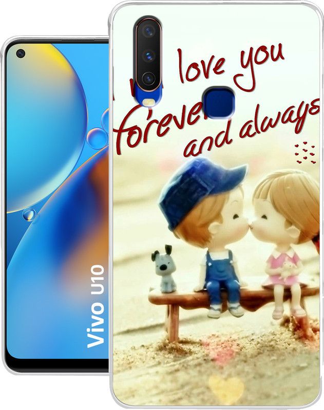 aemcesh Back Cover for Vivo U10  (Multicolor, Grip Case, Silicon)