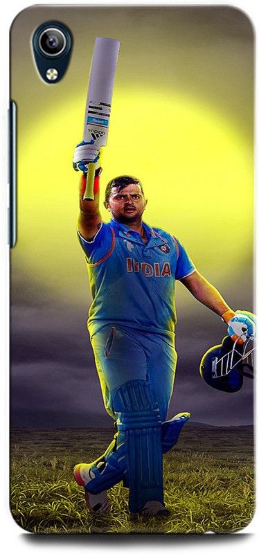 GRAFIQE Back Cover for Vivo Y90 1908 SURESH RAINA, INDIAN CRICKETER, SPORT  (Multicolor, Shock Proof, Pack of: 1)