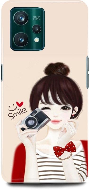 play fast Back Cover for OPPO A76, CPH2375 CUTE, GIRL, LOVELY, GIRL, SMILE  (White, Hard Case)
