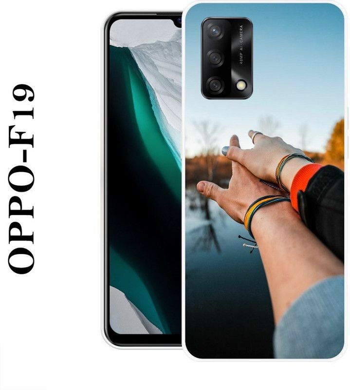REALKING Back Cover for Oppo F19  (Multicolor, Silicon)