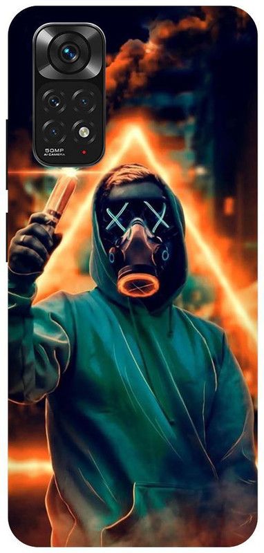 THE NARAYANA COLLECTIONS Back Cover for REDMI NOTE 11s-MARSHMELLO,MASK,JOKER,MASK,SMOKE  (Multicolor, Hard Case, Pack of: 1)