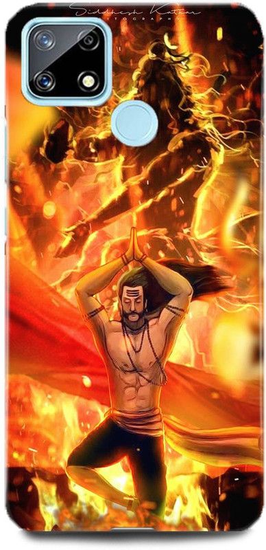 MP ARIES MOBILE COVER Back Cover for realme Narzo 30A, Mahakal Om Shiv Shiv ji Bholenath Angry Shiv Damru Man Shiva  (Multicolor, Hard Case, Pack of: 1)