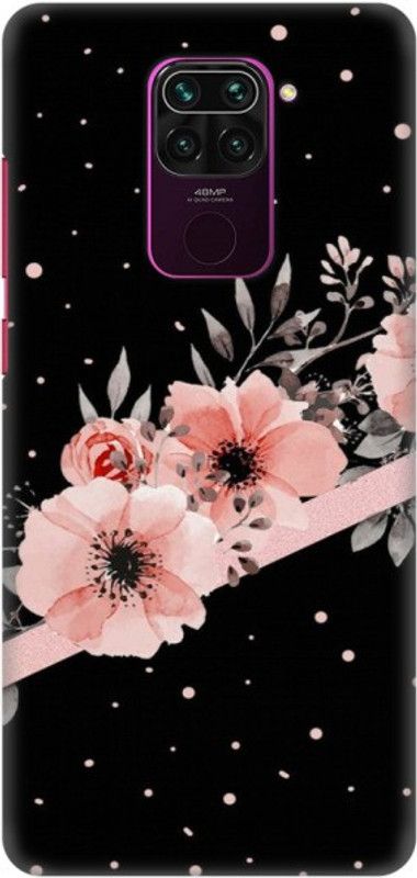 COBIERTAS Back Cover for Mi Redmi Note 9  (Black, Pink, Hard Case)