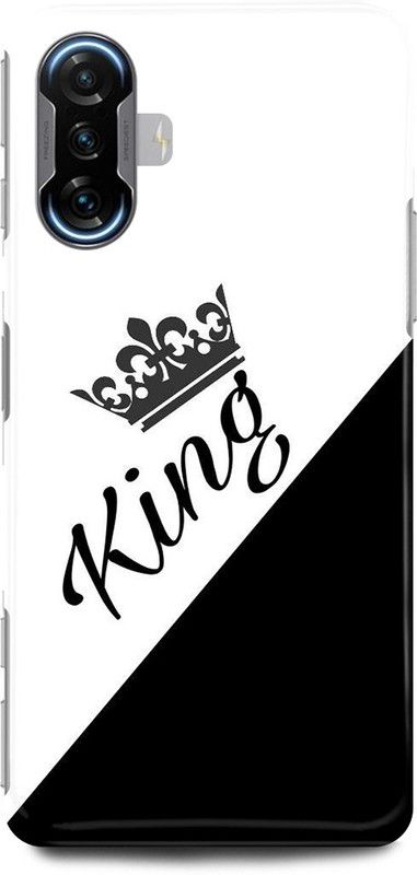 play fast Back Cover for POCO F3 GT KING, PRINCE, RAJA  (White, Hard Case, Pack of: 1)