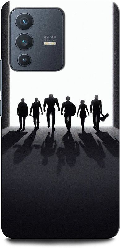 GRAFIQE Back Cover for Vivo V23 5G AVENGERS, AVENGERS LOGO, MARVEL, AVENGER, THOR, IRON MAN  (Multicolor, Shock Proof, Pack of: 1)
