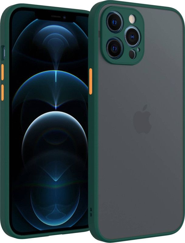 AOnes Back Cover for Apple Iphone 12 Pro  (Green, Cases with Holder, Pack of: 1)