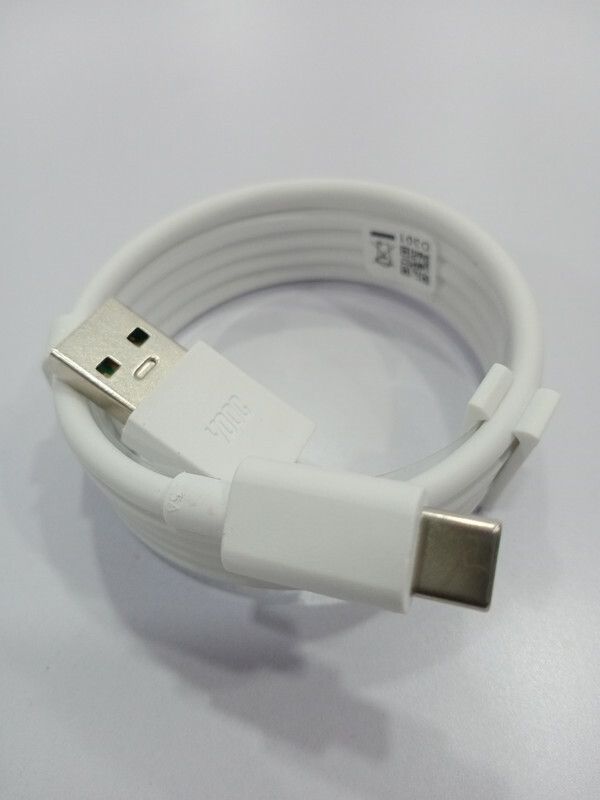 AIMROX USB Type C Cable 6.5 A 1.00494999999996 m Copper Braiding oppo a9 2020 charging cable  (Compatible with For Realme X,XT,X2,X2Pro,X3,5,6,5Pro,6Pro,7,7Pro,arzo 20 Pro, PPO F15,F17, White, One Cable)
