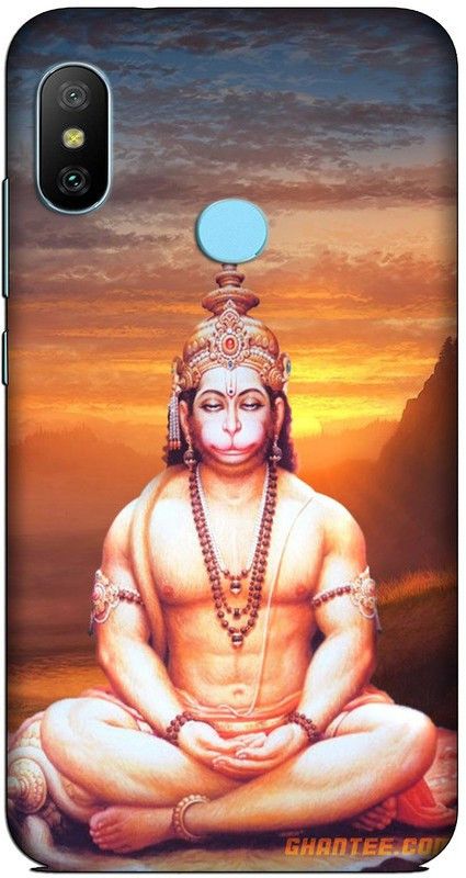 CROKIAN Back Cover for Redmi 6 Pro Hanuman Back Cover  (Multicolor, Hard Case, Pack of: 1)
