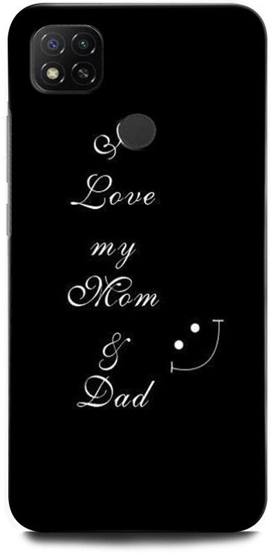 ORBIQE Back Cover for Redmi 9 M2006C3MII MOM LOVE, QUEEN, MOM DAD LOVE, BLACK, SMILE  (Multicolor, Hard Case, Pack of: 1)