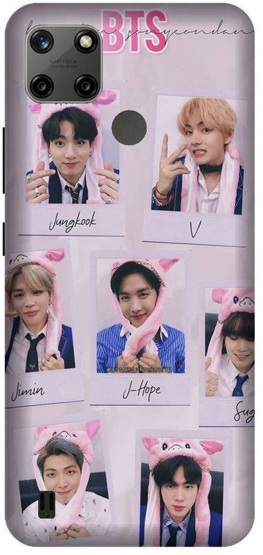 BYXIS Back Cover for Realme C21y BTS, bts, BTS army, BTS Love, bts singers, korean male, korean, Bangtan Boys  (Multicolor, Shock Proof, Pack of: 1)