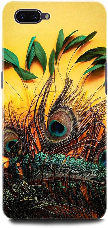 ORBIQE Back Cover for Realme C1 RMX1811 MOR PANKH, PEACOCK FEATHER, GREEN, TEXTURE  (Multicolor, Hard Case, Pack of: 1)