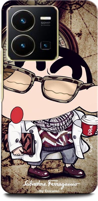 ORBIQE Back Cover for Vivo Y35 V2205 SHINCHAN, CARTOON. FUNNY, CUTE, SHINCHAN  (Multicolor, Hard Case, Pack of: 1)