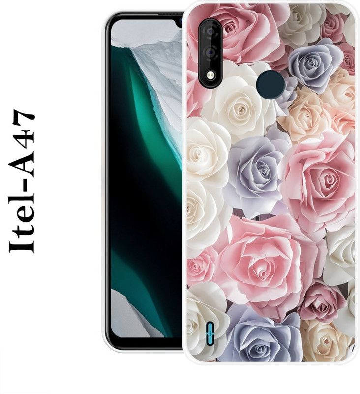 INDIALAND Back Cover for Itel A47  (Multicolor, Silicon)