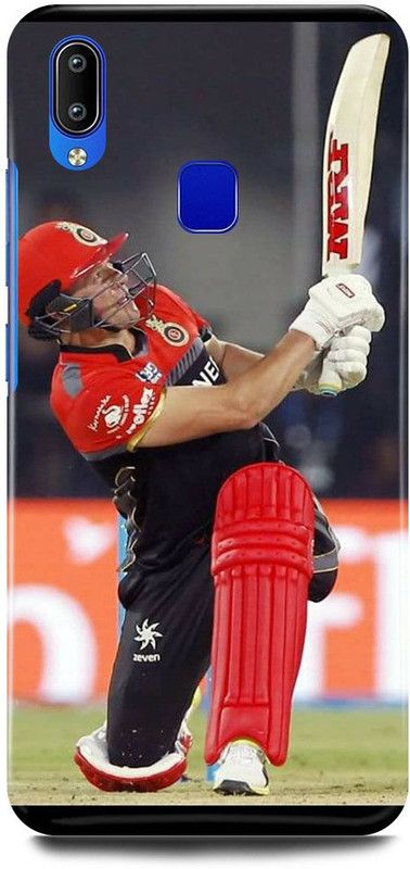 JUGGA Back Cover for Vivo Y95, 1807, AB, DE, VILLIERS, SOUTH, AFRICA, PLAYER, RCB  (Red, Hard Case, Pack of: 1)