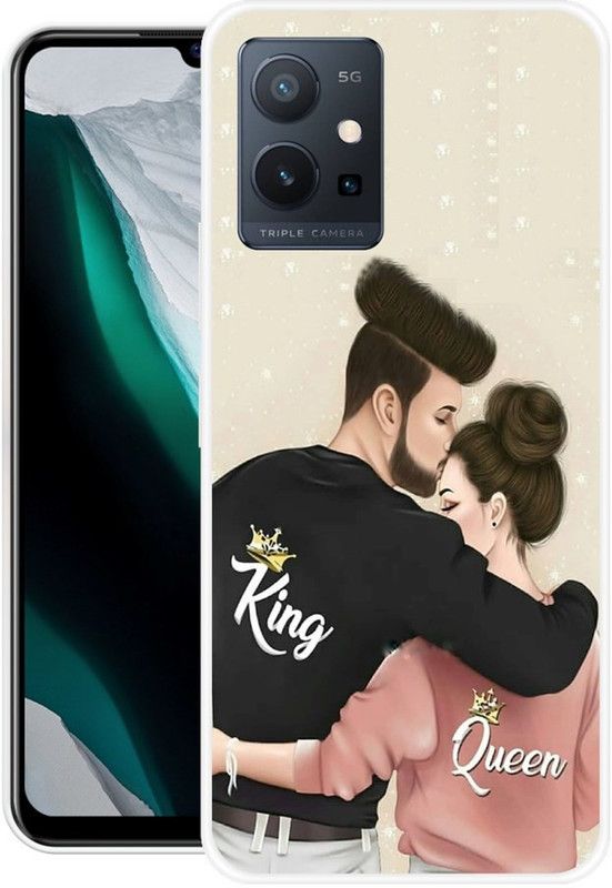 Khadoliya Back Cover for VIVO T1 5G, VIVO Y75 5G  (Multicolor, Grip Case, Silicon, Pack of: 1)