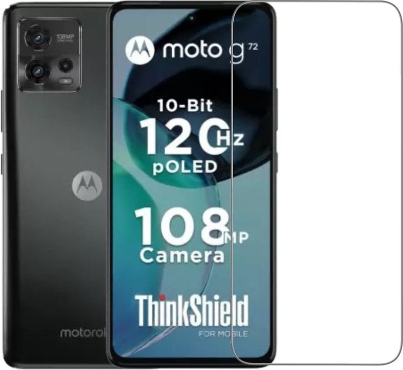 DSCASE Tempered Glass Guard for MOTOROLA g72, Moto G72  (Pack of 1)