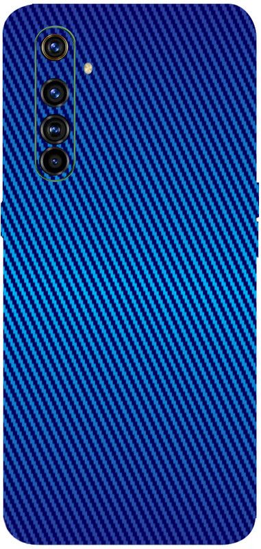 TJ CREATION Realme X50 Pro Mobile Skin  (Ultra Super Blue Carbon Fibre With High Matte Finish.)