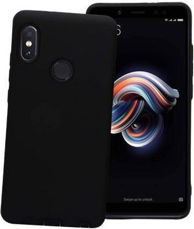 SMARTCASE Back Cover for Mi Redmi Note 5 Pro  (Black, Grip Case, Silicon, Pack of: 1)
