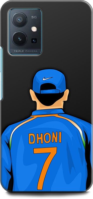 Wall Art Back Cover for Vivo T1 (5G) Indian Captain, M S Dhoni  (Multicolor, Dual Protection, Pack of: 1)