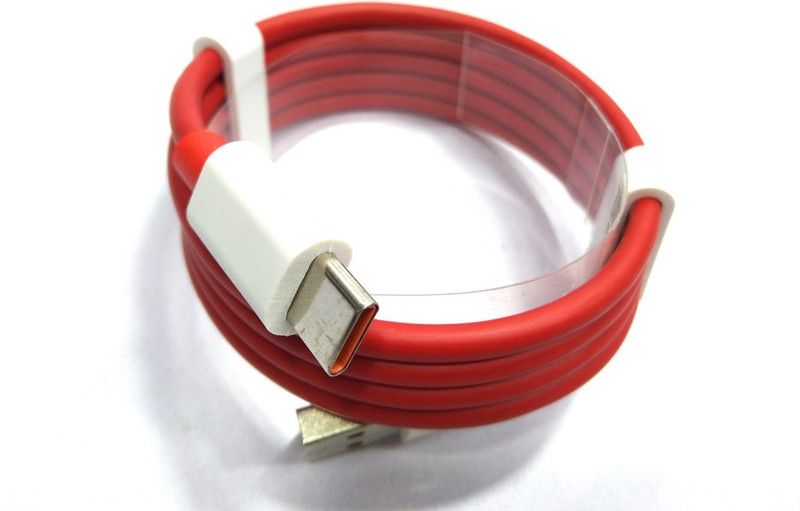 AIZIAN USB Type C Cable 6.5 A 1.00377999999995 m Copper Braiding mi a3 type c data cable  (Compatible with Compatible for OnePlus 6T | Oneplus 7 | Oneplus 7T | Oneplus 7T Pro | Oneplus 6, Red, One Cable)