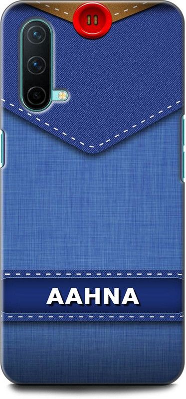 WallCraft Back Cover for OnePlus Nord CE 5G AAHNA NAME, A, LETTER, BLUE, JEANS, ALPHABET, DESIGN  (Multicolor, Dual Protection, Pack of: 1)