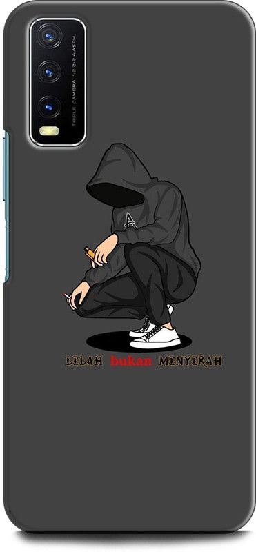 Dronk Back Cover for Vivo Y20, V2029 BAD BOY, DKQ63, MOTIVATION, INSPIRATION, POSITIVE  (Multicolor, Dual Protection, Pack of: 1)