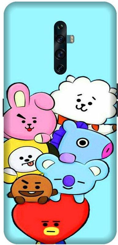 Vinsmoke Back Cover for Reno 2Z BT21, BTS, koya, RJ, Shooky, Mang, Chimmy, Tata, Cooky  (Multicolor, Shock Proof, Pack of: 1)