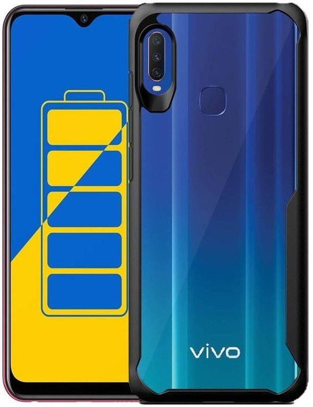 S-Hardline Back Cover for Vivo Y15, Bumper Transparent Drop Protection  (Transparent)