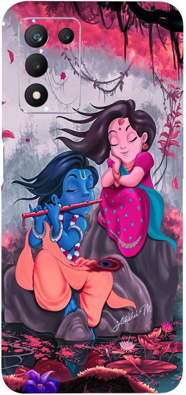 Mclaxa Krishna Rukmini Mobile Back Skin, Krishna Rukmini, Realme 9 5G SE Mobile Skin  (Krishna Rukmini Skin With Super Matte Finish)