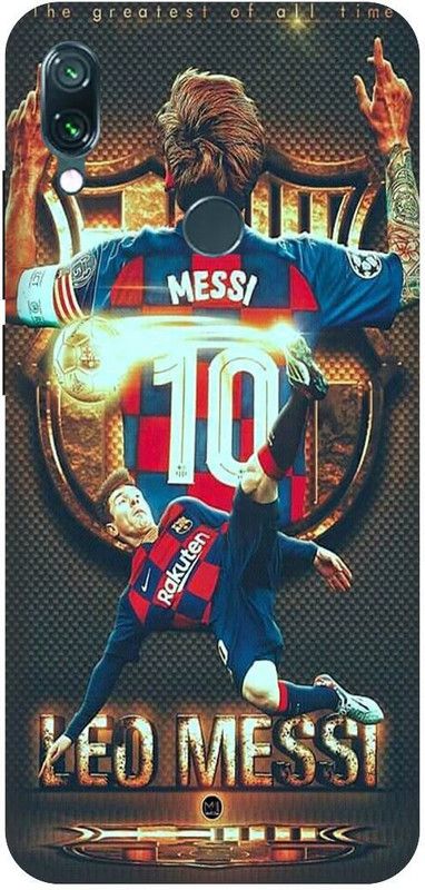 Bluvver Back Cover for Redmi Note 7S Printed Messi Back Cover  (Multicolor, Waterproof)