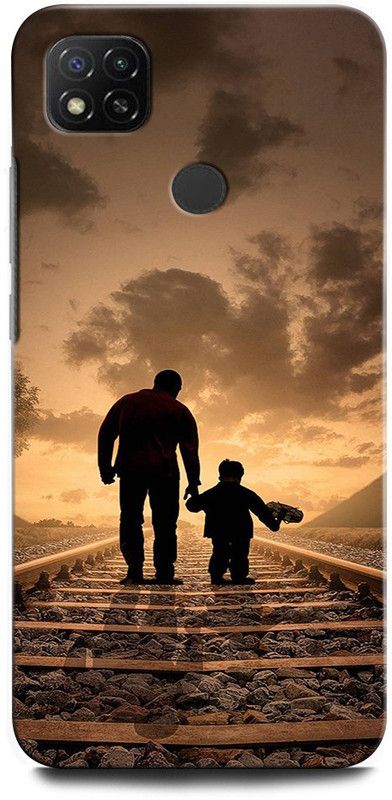 ORBIQE Back Cover for Redmi 9 M2006C3MII FATHER SON LOVE, FATHER LOVE, MOM LOVE, DAD LOVE  (Multicolor, Hard Case)