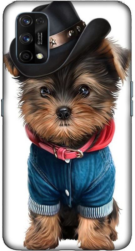 CROKIAN Back Cover for Realme 7 Pro Pappi dog Back Cover  (Multicolor, Hard Case, Pack of: 1)