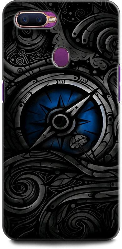 KEYCENT Back Cover for OPPO F9, CPH1881 COMPASS, SNAIL, COLORFULL, TEXTURE, ABSTRACT  (Multicolor, Shock Proof, Pack of: 1)