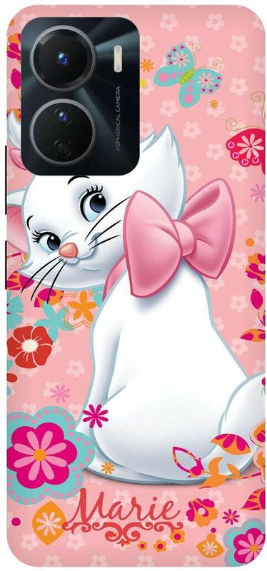 COVERJET Back Cover for VIVO Y16-CUTE- LOVELY- CAT- KITTY- MEOW  (Green, Hard Case, Pack of: 1)