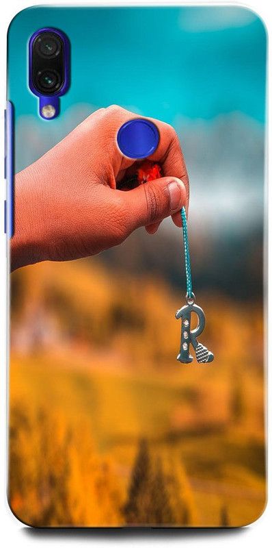 INTELLIZE Back Cover for Redmi Note 7S MZB7742INR, R LETTER, R ALPHABET, DESIGN  (Multicolor, Hard Case)