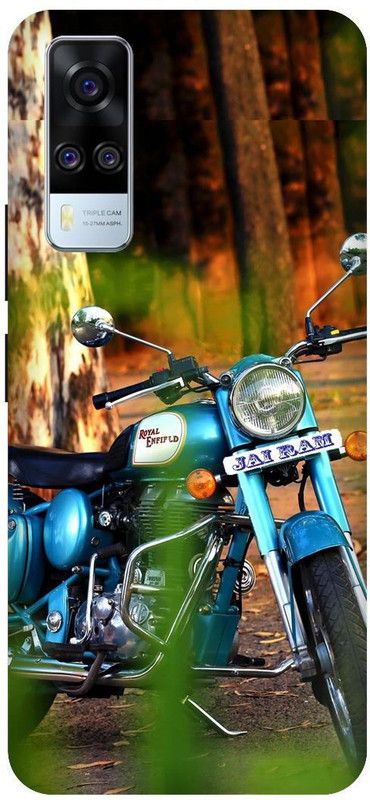 KARJUN Back Cover for Vivo Y51 2020, Royal Bike Printed Back Cover  (Multicolor, Hard Case, Pack of: 1)