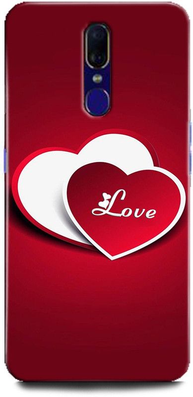 BARMANS Back Cover for Oppo F11 / Heart, Love, Cute, Glitters, Love you  (Multicolor, Shock Proof, Pack of: 1)
