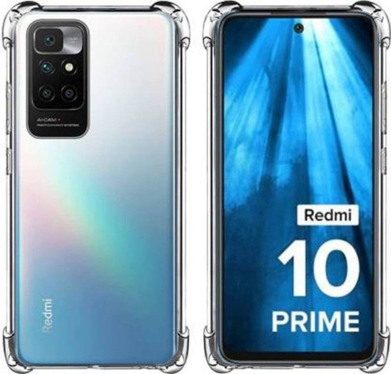 Techforce Back Cover for Redmi 10 Prime, Transparent Back cover  (Transparent, Flexible, Pack of: 1)