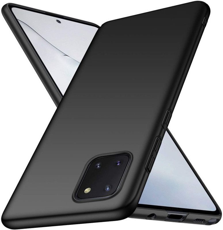 Elica Back Cover for Samsung Galaxy Note10 Lite  (Black, Grip Case, Silicon, Pack of: 1)